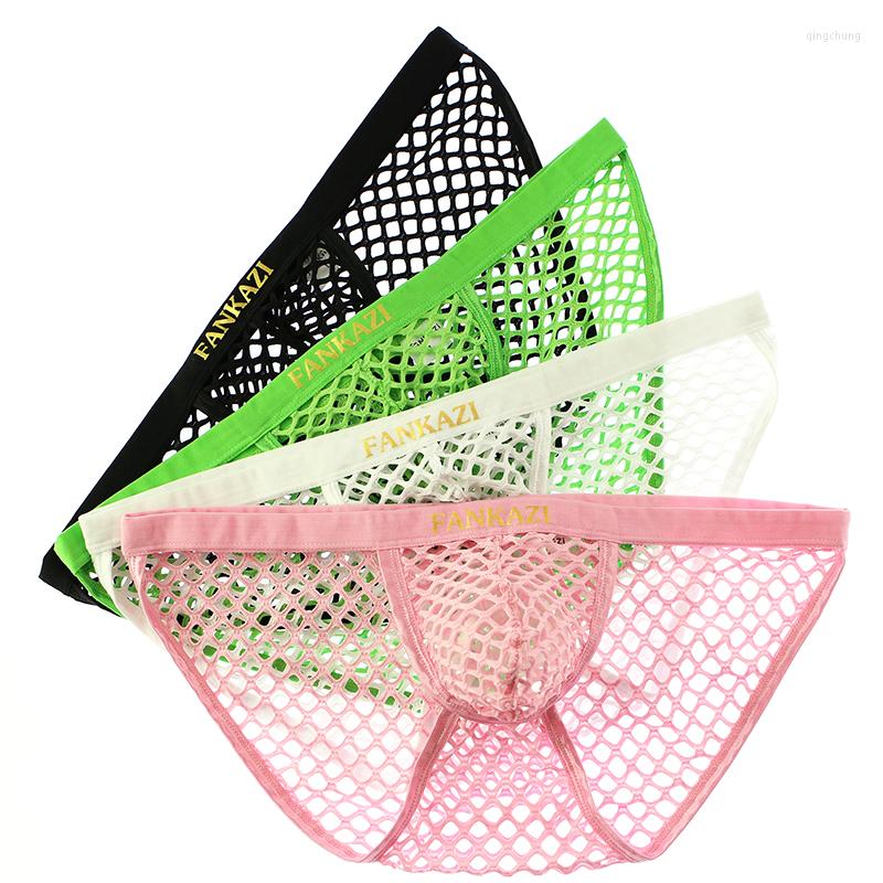 

Underpants 4PCS/Lots Sexy Mens Briefs Jockstrap Mesh Transparent Underwear Slip Homme Gay Panties Cueca Thongs Calzoncillos Hombre Bikini