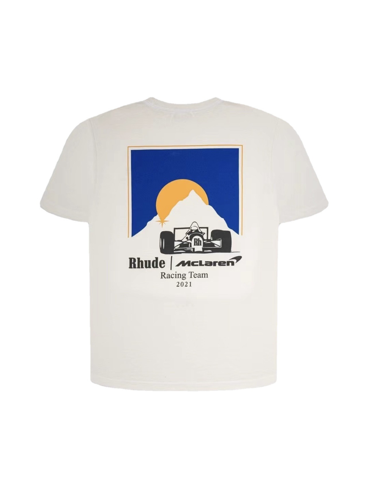 

beach t shirt rhude mens designer classic F1 t shirt graphic tee t-shirt features rhude script LOGO ambroidered t-shirt custom-fit vintage cotton short sleeve lpm, No7