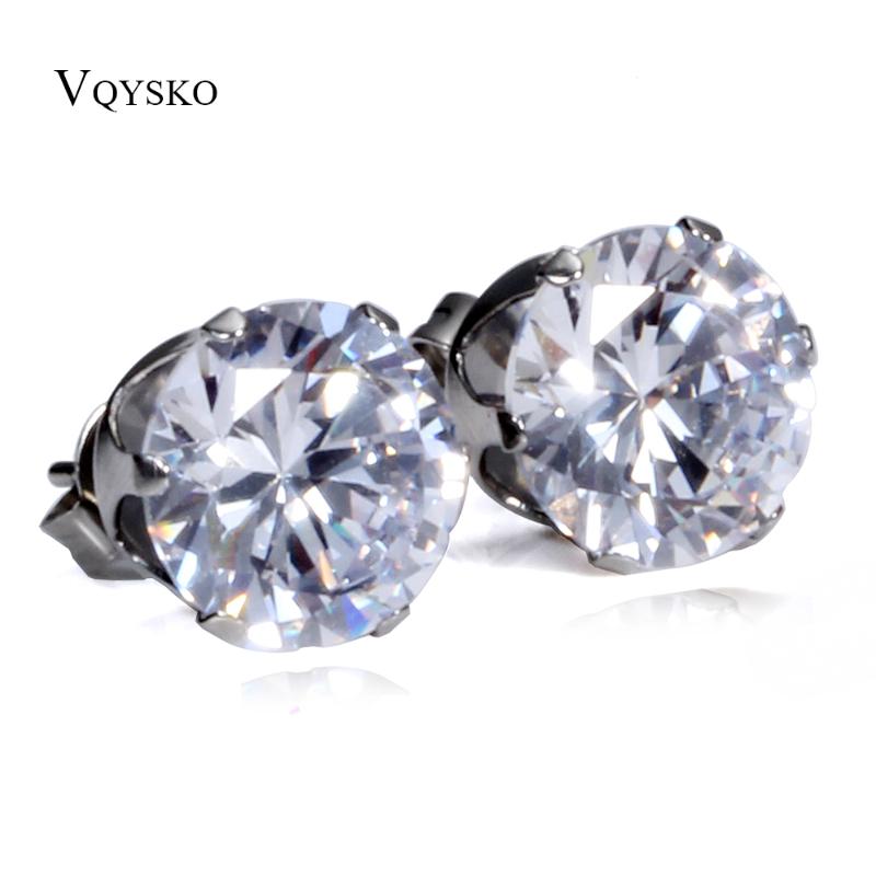 

Stud Earrings Rhinestone Elegant 10mm 316 Stainless Steel Cubic Zirconia 2023