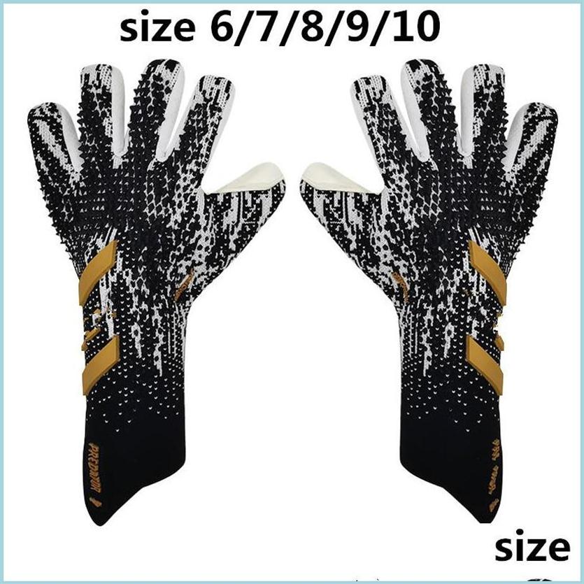 

Sports Gloves 2022 Goalkeeper Gloves Finger Protection Professional Men Football Adts Kids Thicker Goalie Soccer Glove Drop Delivery Dh283r, Cream