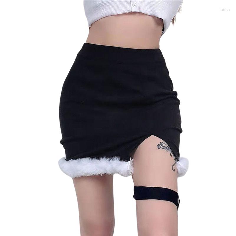 

Skirts 2023 Fashion Trend Female Skirt Adults High Waist Package Hip Stylish Foot Hoop Design Slim Casual Mini Buttoms Clubwear