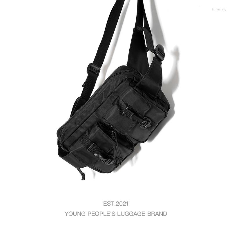 

Waist Bags Japanese Street Casual Chest Bag Men's Summer Shoulder Messenger Student Female Mobile Phone Sports Backpack, Picture shown