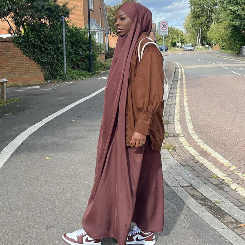 

Ethnic Clothing Ramadan Eid Prayer Garment Muslim Sets Hijab Dress Full Cover Hooded Abayas For Women Islam Turkish Veiled Clothes Jilbab