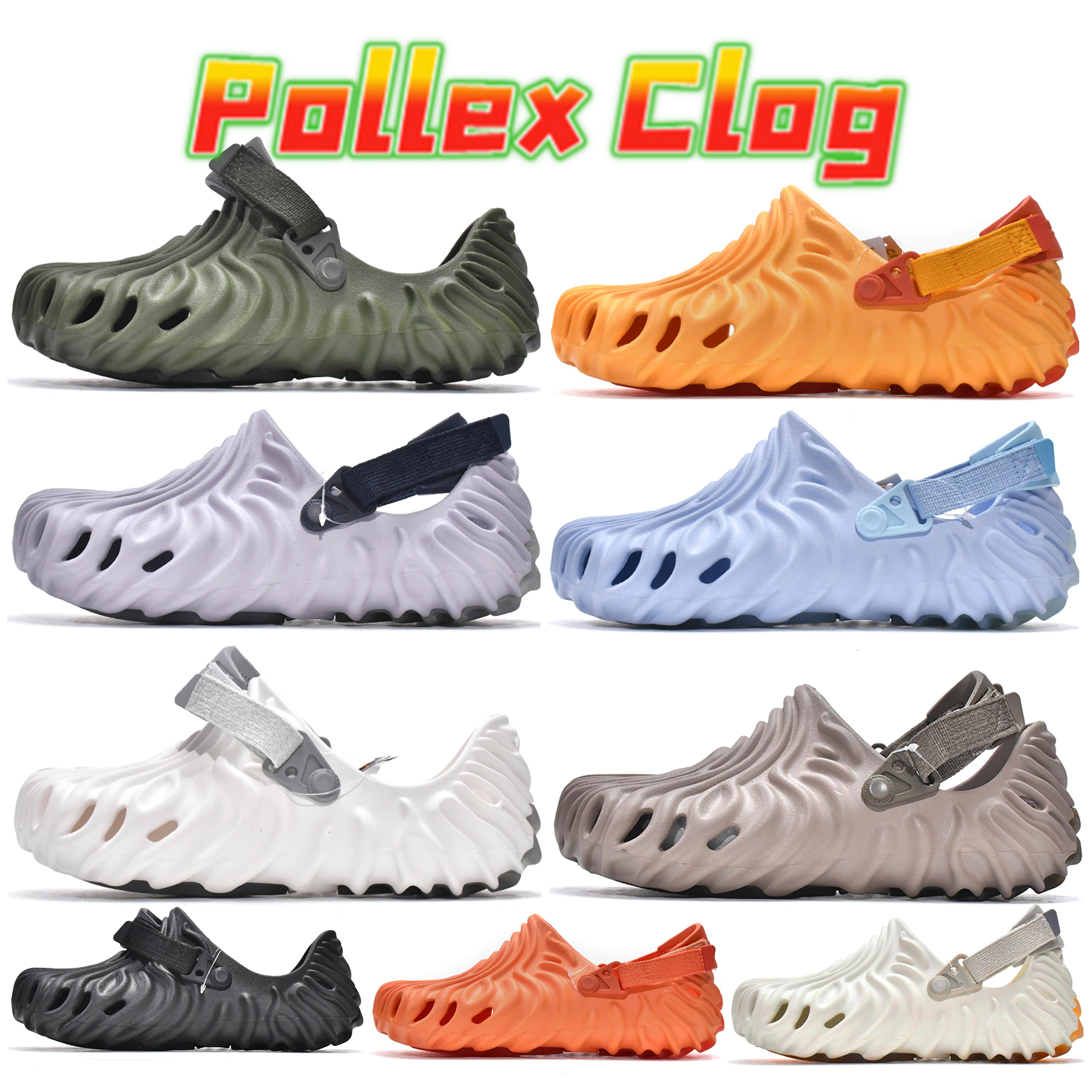 

Pollex Sandals Designer Sandals Shell Hole Slippers Crocodile Slippers Classic Thick Bottom Summer Increased Non-slip Beach Shoes Home Leisure