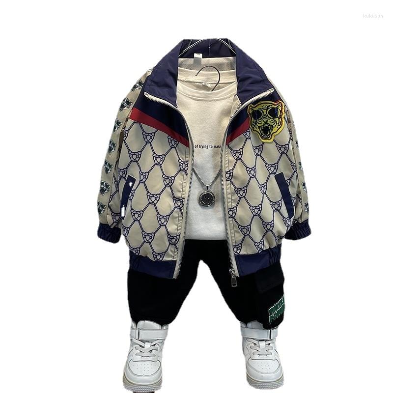 

Jackets 2023 Spring Autumn Boys Jacket Baby Coat Clothes Kids Clothing Fashion Tiger Outdoor Streetwear 2-12y, Blue