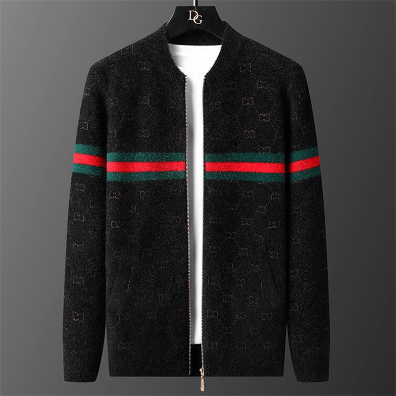 

New 2023 Luxury Men's Sweaters Fall Casual Letter Embroidery Sweater Designer Brand Fashion Pocket Knit Cardigan Jacket, 01