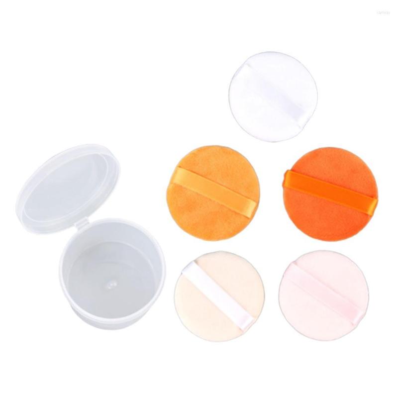 

Makeup Sponges 5 Colors Cotton Velour Facial Powder Foundation Puffs Round Blending Pad