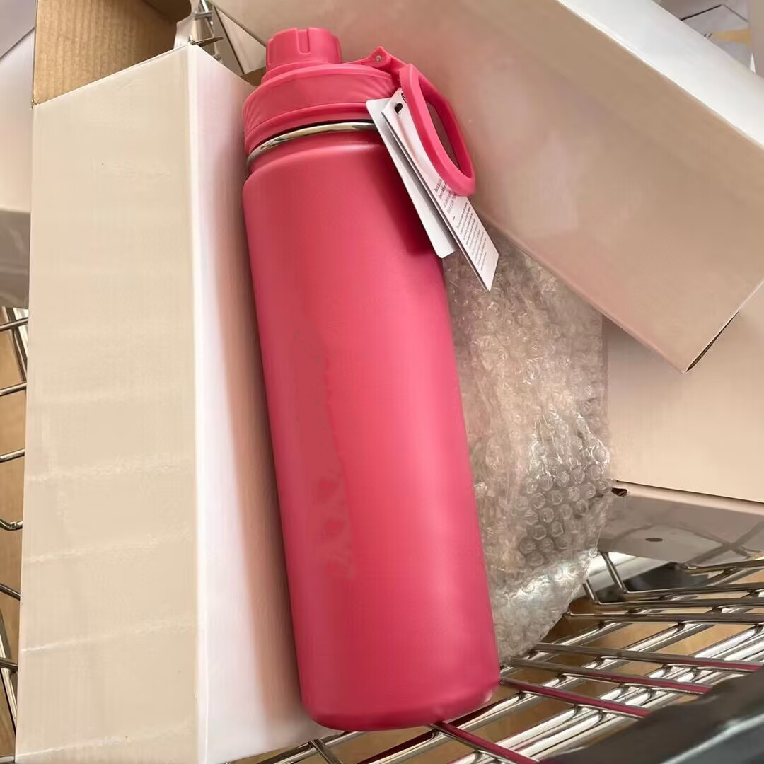 Fashion water bottles stainless steel thermos Cup kettle straight tube male and female couples gift cup Fitness portable Cup Sports Mugs
