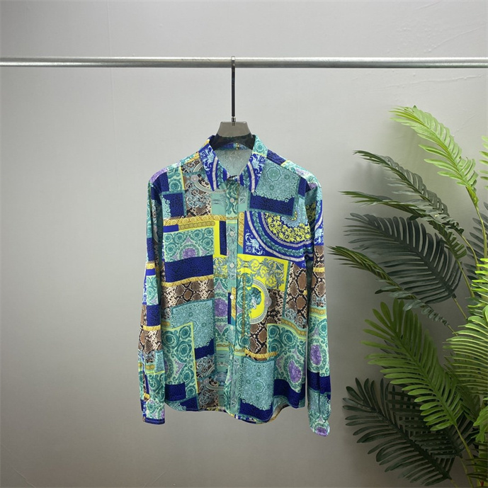 

Men's Casual Shirts Luxury Floral Print For Men's Autumn Long Sleeve Slim Asual Shirt Business Social Formal Dress Tops Street Party Tux#13