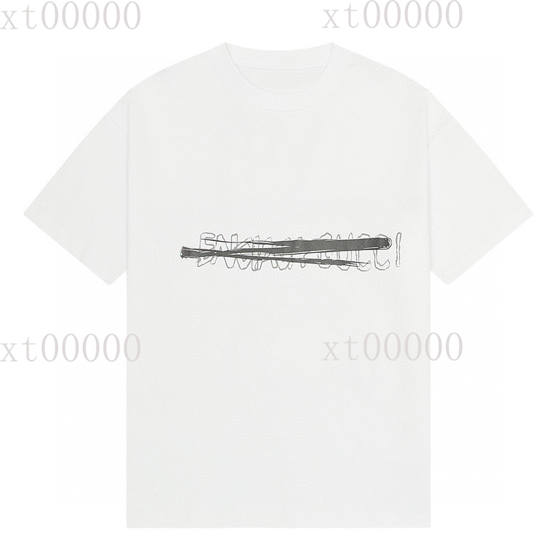 

23SS Designer Letter Printed T Shirts Tee Sweatshirt Fashion High Street Short Sleeves Summer Casual T-Shirt Breathable Men Women Crew Neck Tees Dresses for Wo 23-690, White