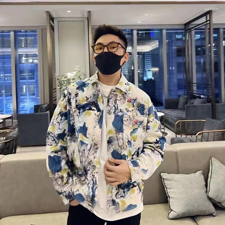 

Men's Jackets B02175 Fashion Men's Coats & 2023 Runway Luxury European Design Party Style Clothing, Picture shown
