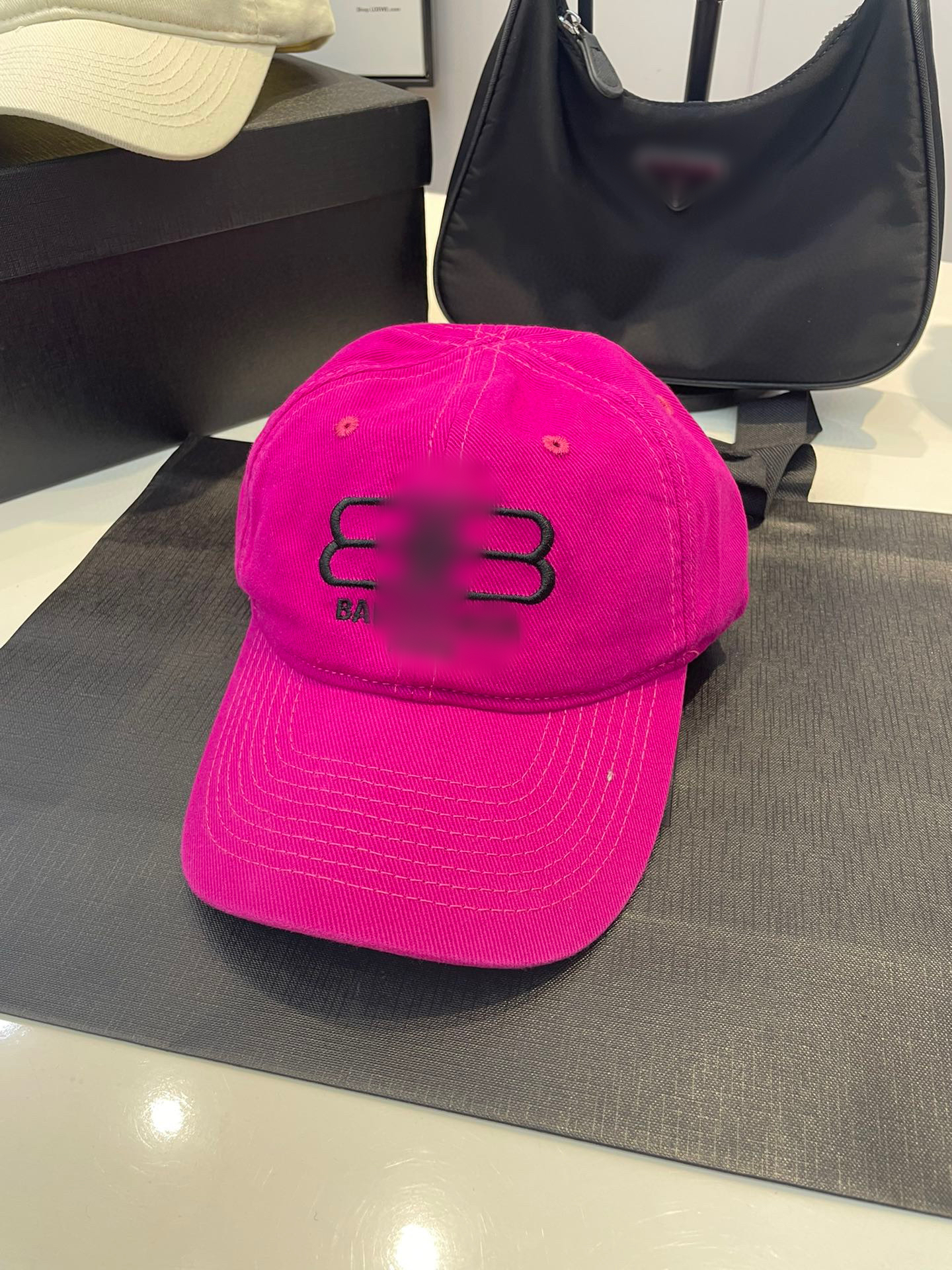 

Rosy pink mens designer caps anti uv men snapbacks streetwear luxury fashion women baseball cap