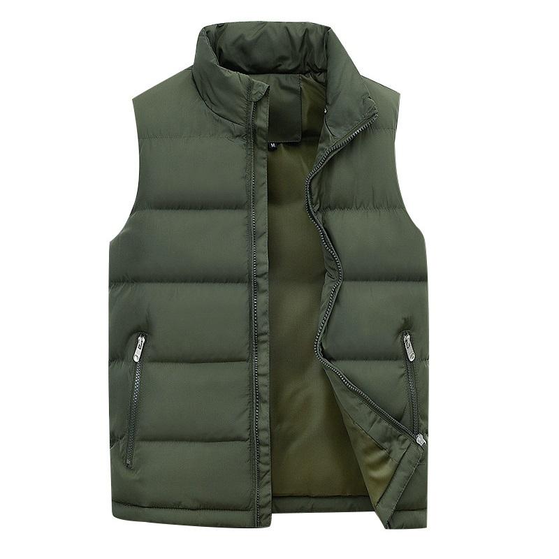

Men's Vests Winter Vest Male Mens Sleeveless Jackets 2023 Casual Fashion Cotton Down Waistcoat Coats Autumn Warm Outwear Plus SizeMen's, Blue