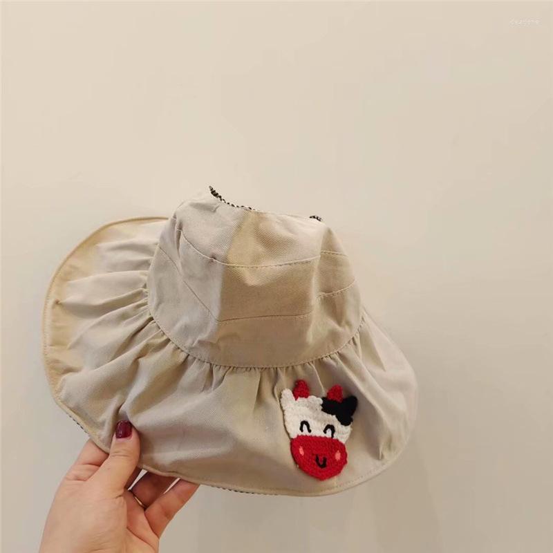 

Hats Children's Empty Top For Men And Women Baby Spring Summer Folding Sun Big Brim Outing, Green