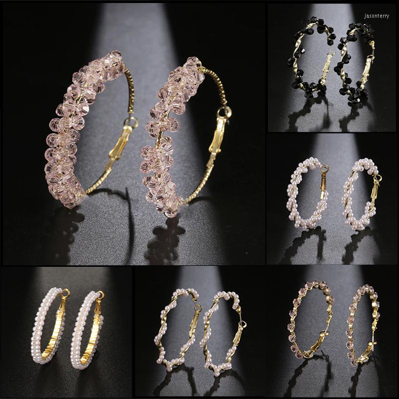 

Hoop Earrings SUGU 2023 Summer Trend Exaggerate Cost-effective Beautiful Pink For Young Girls Private Party Dazzling Wearing