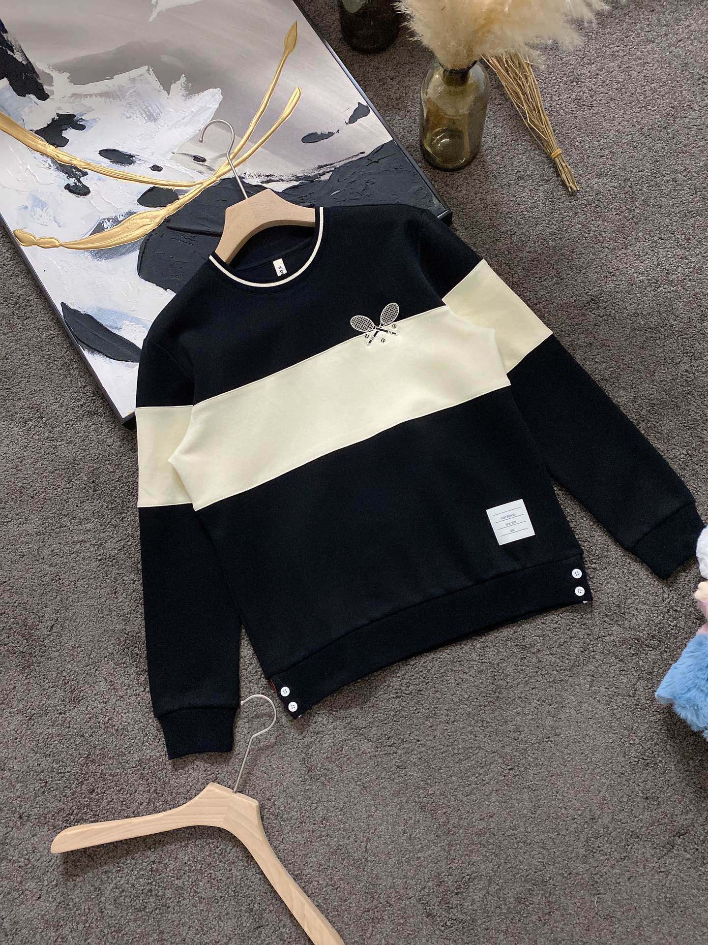 

Mens Hoodies Sweatshirts Jumpers Fashion Clover Long Sleeve Pullover Man Casua Clothing Women Designer High Street Print Hoodies Asian Size #0020