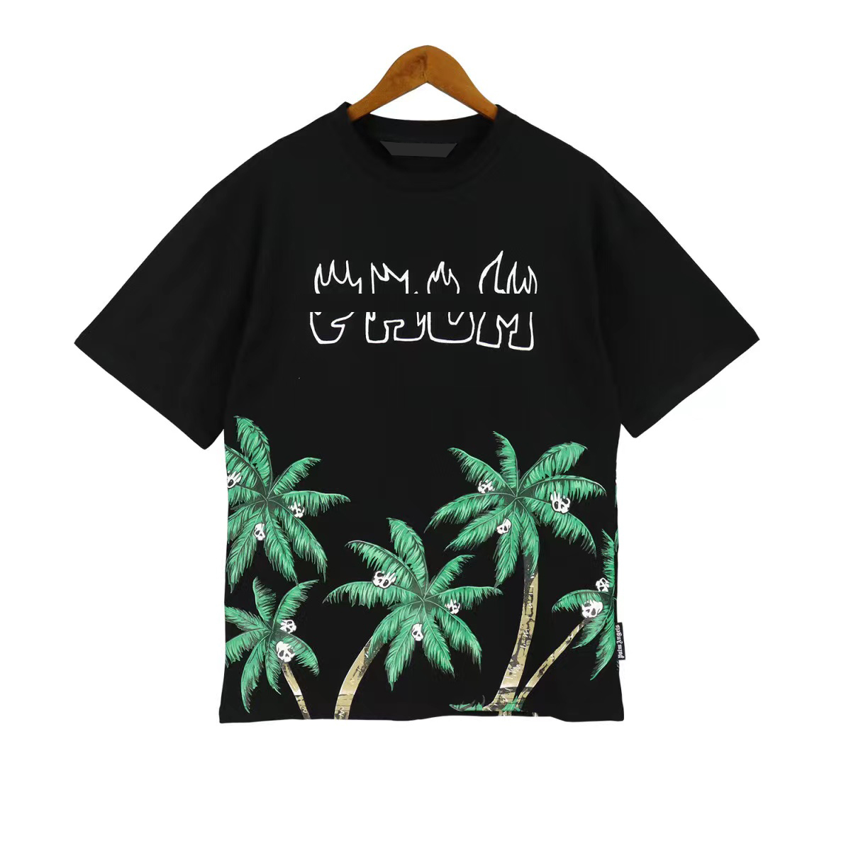 

Men t shirt designer shirts for men women clothes black and white tees spring summer round neck shorts sleeves breathable cotton printed coats size s