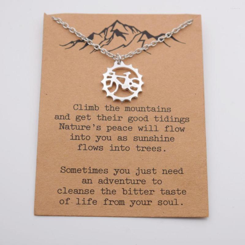 

Pendant Necklaces SanLan 1pcs Bicycle Necklace Bike Lover Gift Biking
