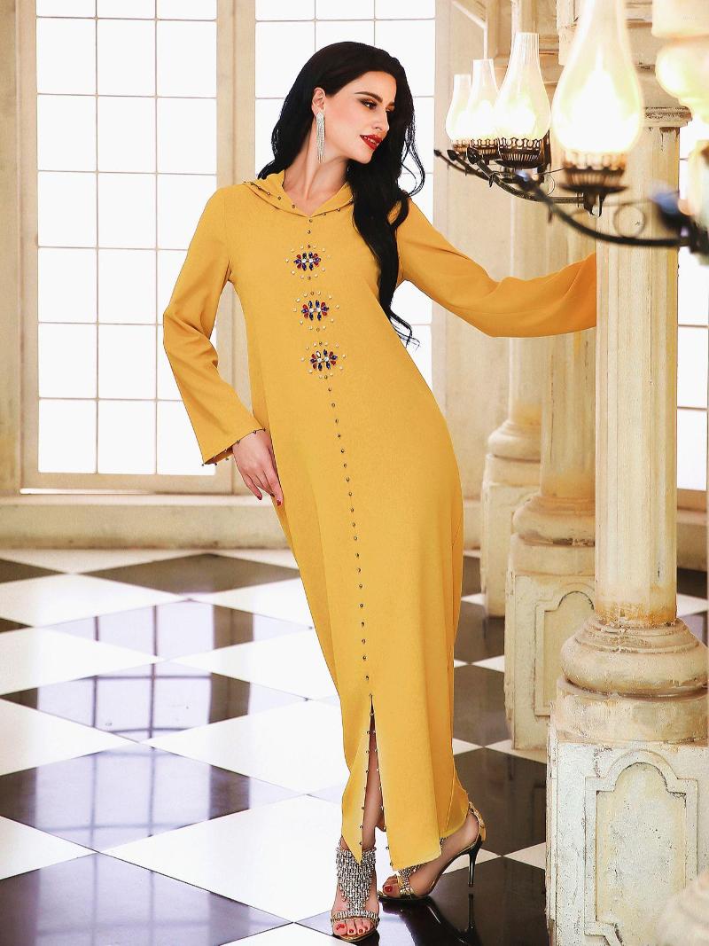 

Ethnic Clothing Robe Longue Femme Abaya Dubai Turkey Islam Arabic Muslim Fashion Hijab Long Dress Abayas Kaftans For Women Caftan Vestido