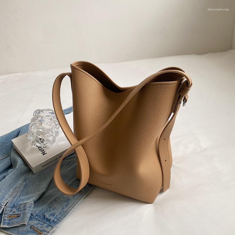 

Evening Bags 2023 Style Fashionable Message Simple Shoulder Women Casual Multi-function Tote PU Leather Leisure Soft Surface, Beige