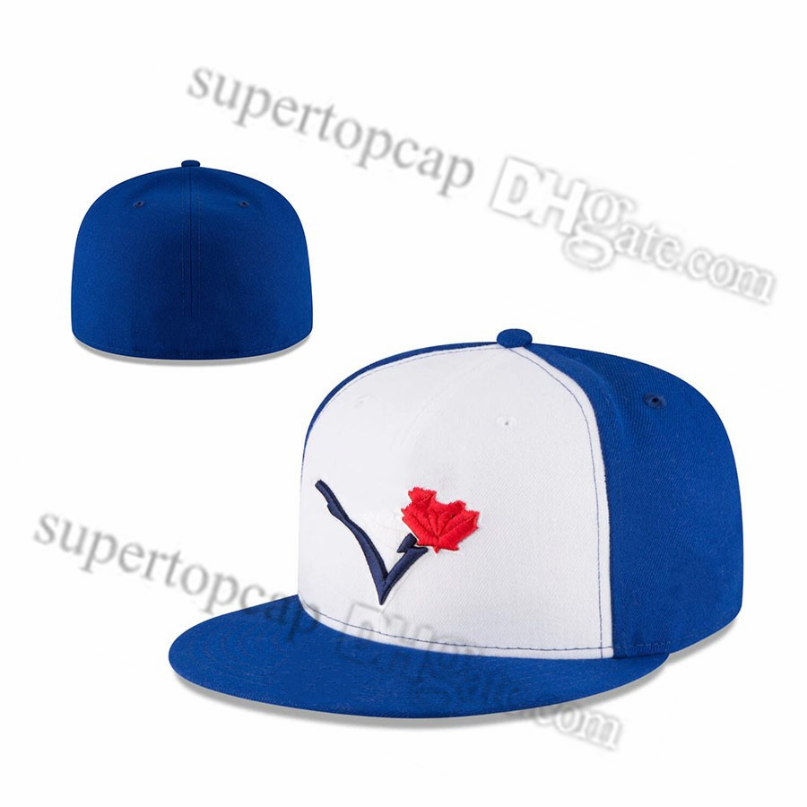 

2023 Men's Baseball Full Closed Caps Summer Navy Blue Letter Bon6 Men Women Black Color All 32 Teams Casual Sport Flat Fitted hats Toronto Mix Colors F24-07