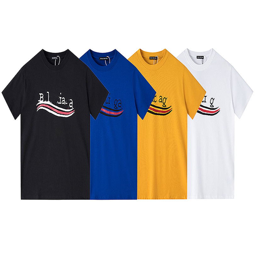 

Luxury Mens Designer T Shirt Black White Letter printed shirts Short Sleeve Fashion Brand Designer Top Tees Asian Size -4XL
