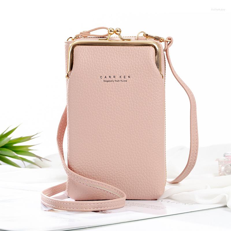 

Cosmetic Bags Mini Crossbody Bag PU Leather Female Tassel Zipper, Black