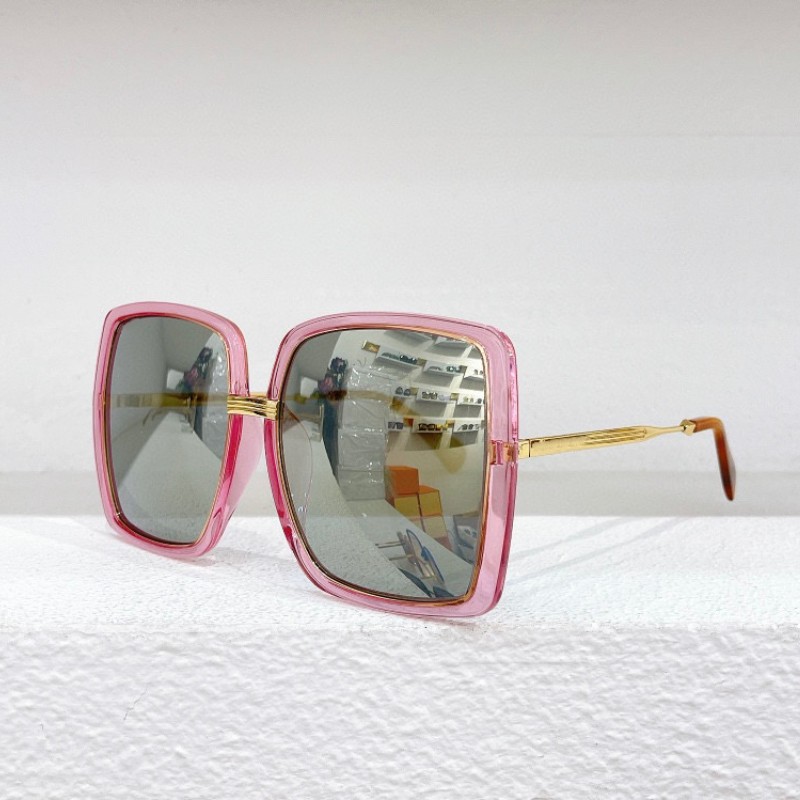 

Funny Sunglasses Men And Women Summer 0903 Anti-Uultraviolet Retro Plate Rectangular Half-Frame Retro Glasses Box