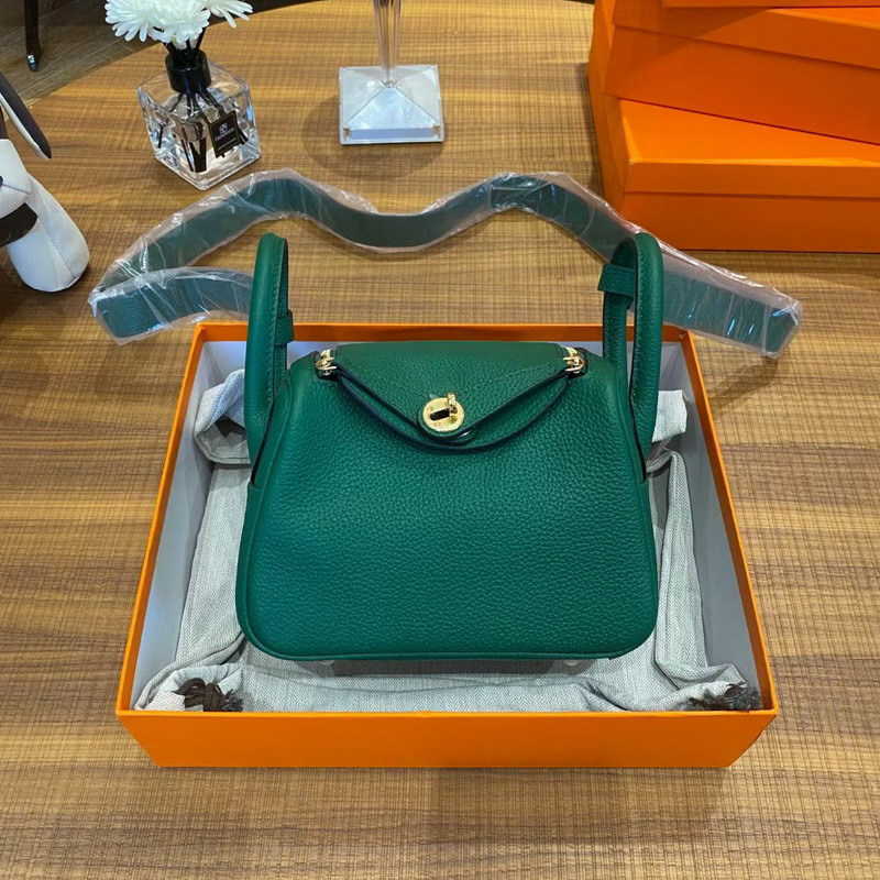 

Designer Herme Lindi Bags online outlet 2023 new h top layer cow leather togo 19cm mini bag messenger medicineLSR0, Makaron blue silver buckle