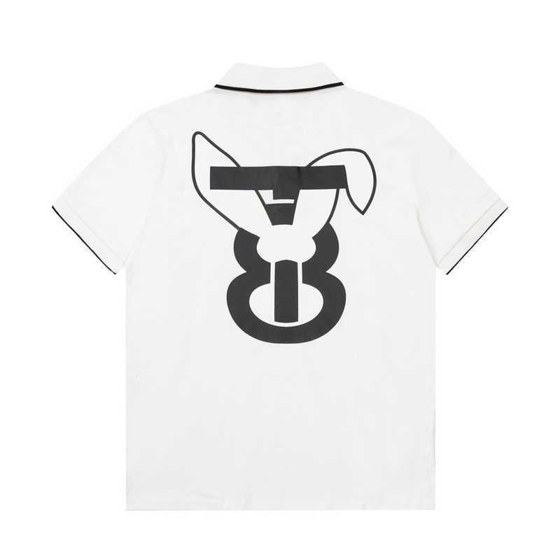 

2023SS London England Rabbit Printed Men' T-Shirts Short Sleeve Tee Polo Fashion T-Shirt Man Women Summer Casual FZTX1771, White
