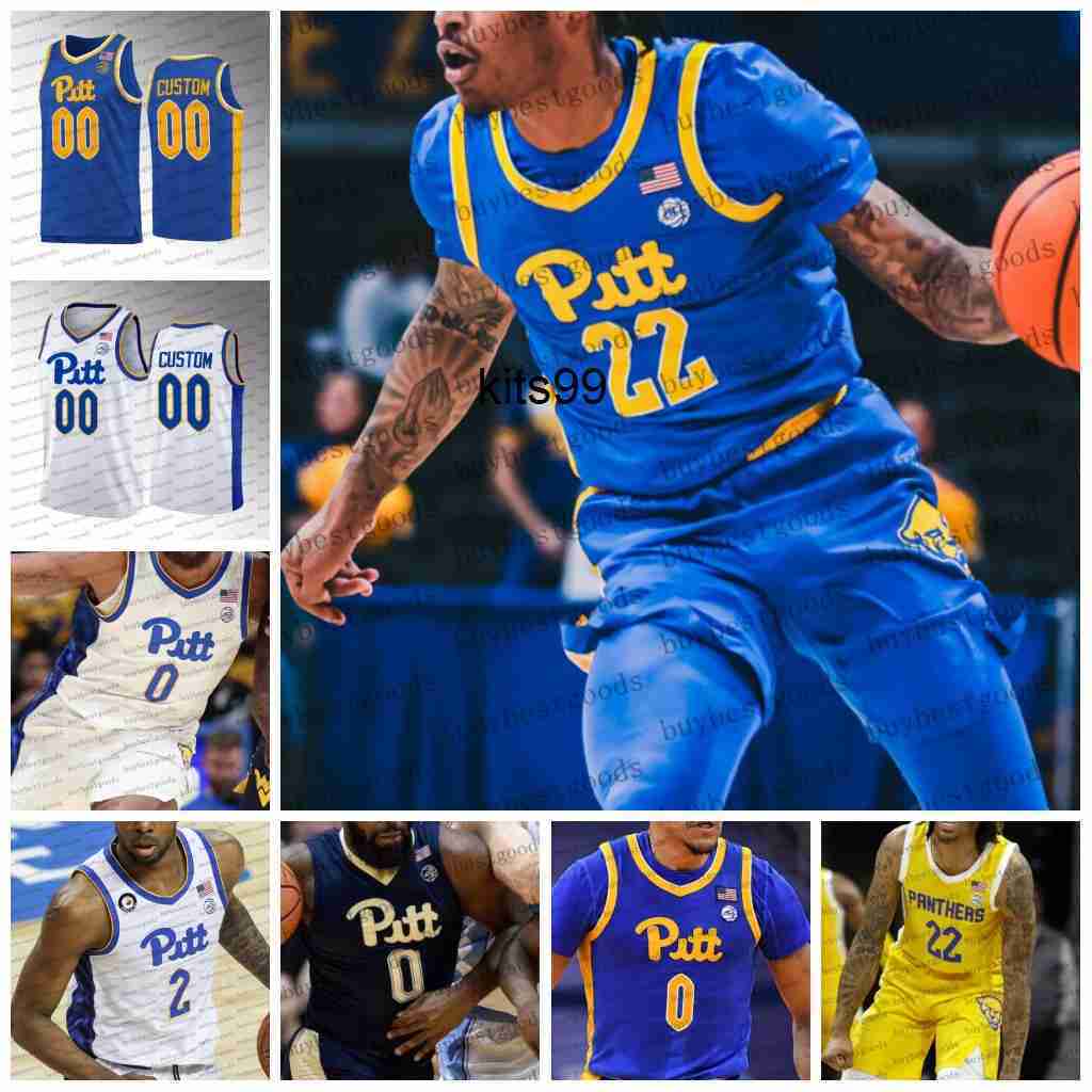 

Custom NCAA Pittsburgh Panthers Pitt Basketball Jersey 11 Jamarius Burton 13 Aidan Fisch 22 Niki Sibande 24 William Jeffress Pitt Panthers, Style 5