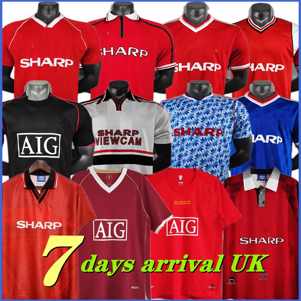 

Retro Jerseys Man 84 85 86 88 06 07 08 90 91 92 93 94 96 98 99 00 02 United CANTONA BECKHAM final match soccer Jersey UTD KEANE RONALDO GIGGS football shirt 666, 07-08 home