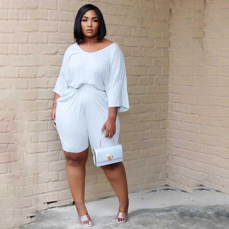 

Women' Tracksuits Women Two Pieces Solid Color T-Shirt Shorts Casual Lady Sport Suit High Street Outfits Summer Fashion Female Clothing Tra, Black