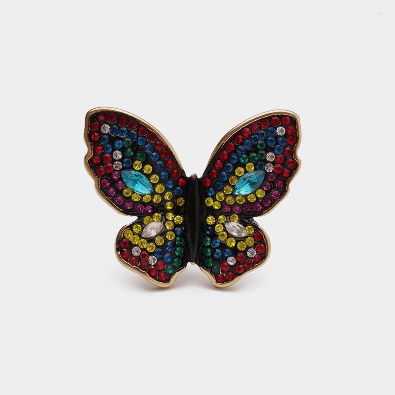 

Cluster Rings JBJD Rainbow Color Design Cute Butterfly Ring