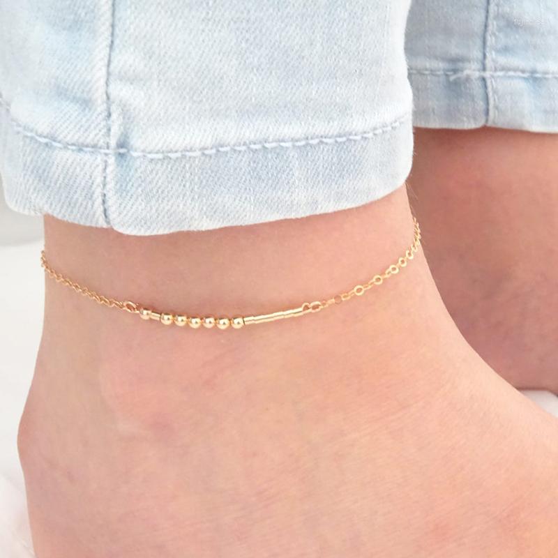 

Anklets Adjustable Morse Code Stainless Steel Anklet Bracelet Women Men's Fashion Simple Creative Couple Jewelry Gift