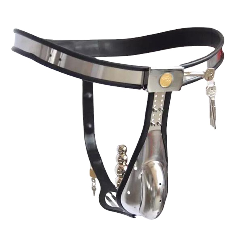 Dispositifs de chasteté masculins le plus récent entièrement réglable Tyle T Type de chasteté Pinis Cage avec plug anal en acier inoxydable J1524