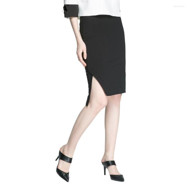 

Skirts 2023 Summer Autumn Women's High Waist Split Pencil Skirt OL Sexy Midi, Beige
