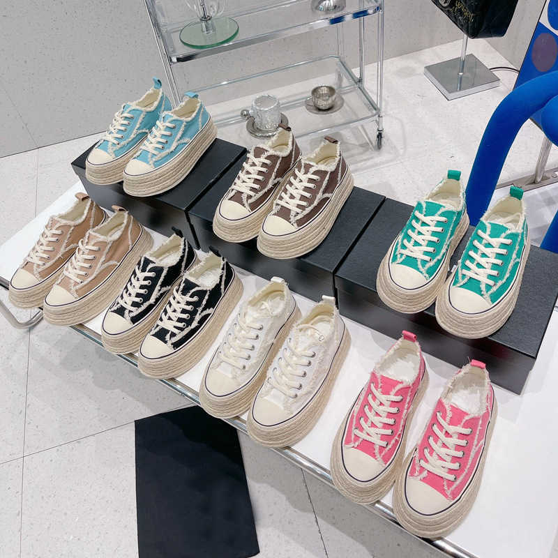 

Shoes Canvas shoes women's thick sole biscuit shoes 2023 new style small fragrance women's shoes casual board shoes sponge cake, White2