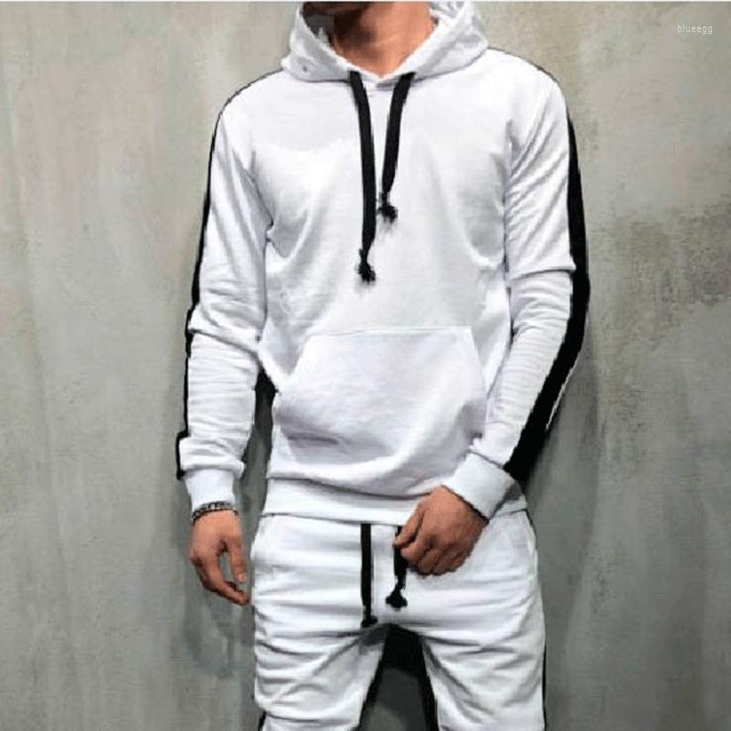 

Men's Hoodies Plus Size Mens Patchwork Long Sleeve Hooded Sweatshirt Men Casual Male Pocket Tracksuits Slim Fitness Pullovers Tops, Black