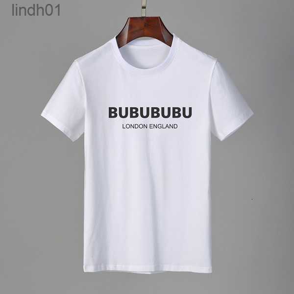 

Famous Mens High Quality T Shirt Letter Print Round Neck Short Sleeve Black White Fashion Men Women TeesZF02