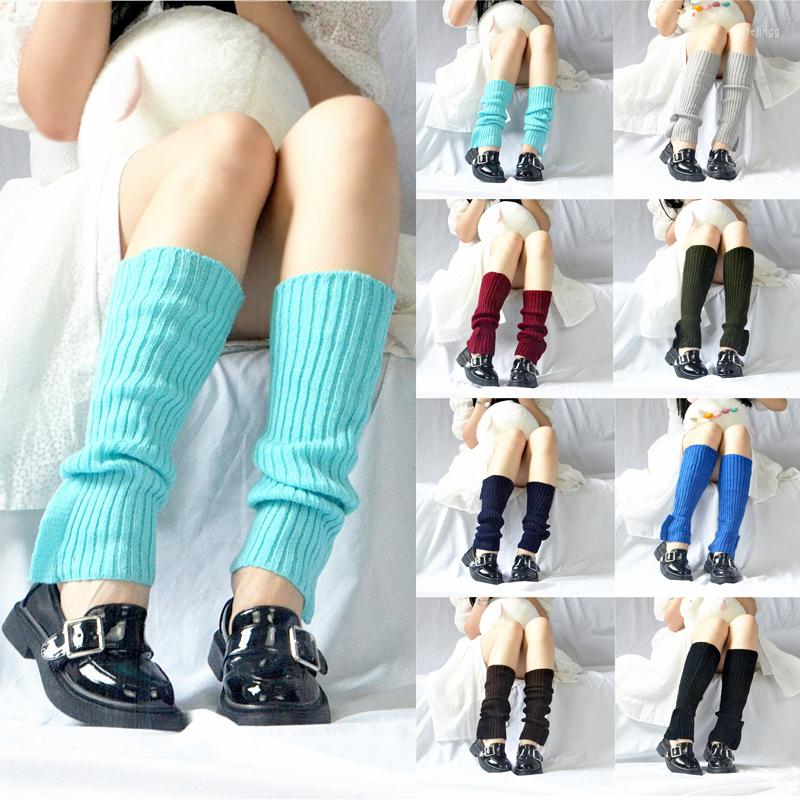 

Women Socks Ladies Knitted Over Knee Boot Cover Decorate Foot Ankle Winter Long Warm JK Girl Pile, Gray