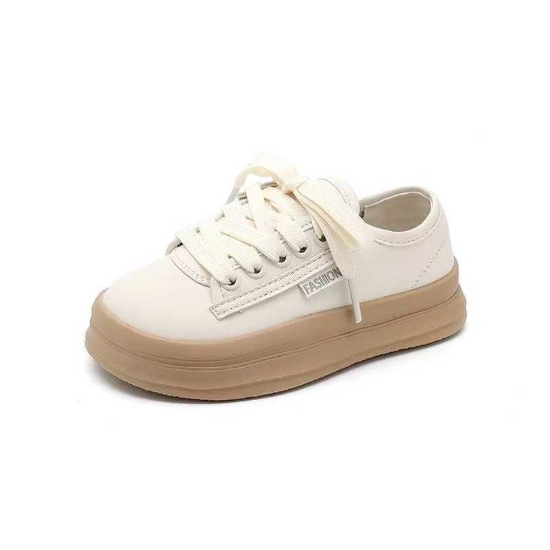 

Girls' Shoes Chil1en's Sports Board Shoes 2023 Spring and Autumn New Spring White Low-top Casual Small White Shoes, White2