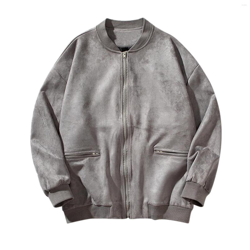 

Men's Jackets Mens Dress Coats Winter Fashion Business Solid Velvet Leisure Large Zipper Jacket Wool, Black