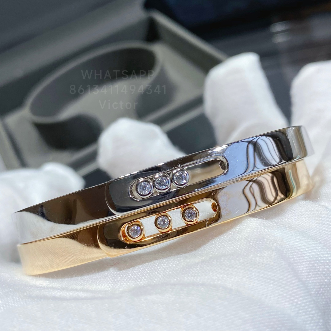 

MESKA MOVE NOA designer bangle Bracelet for woman diamond crystal highest counter quality Gold plated 18K classic style Will not fade premium gifts 018