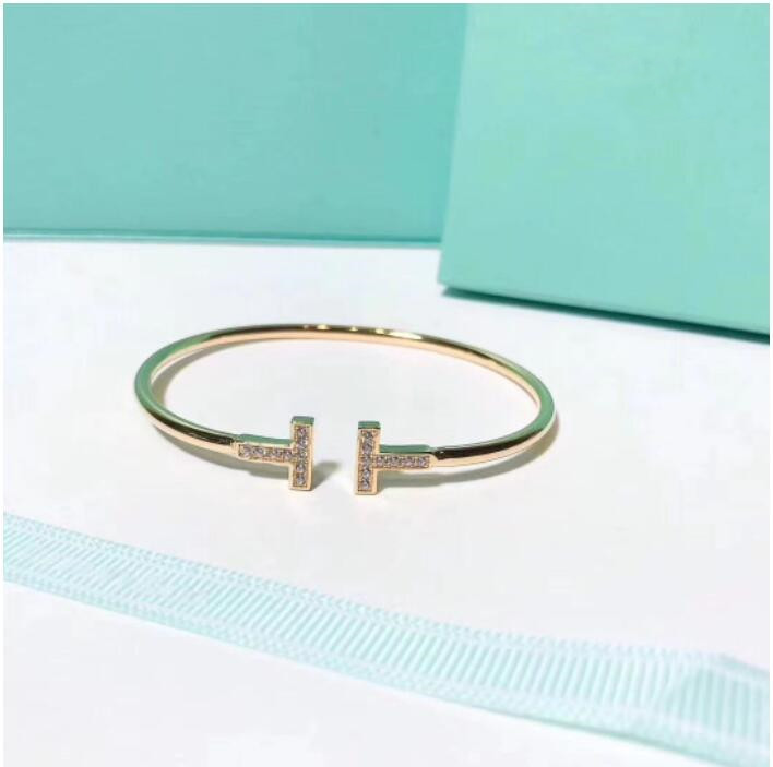 

Gold Bangel Luxury Sliver Designer Bracelet Gold Women Men Fashion Studded Diamonds Bracelets Wedding Boutique Gift Jewelry