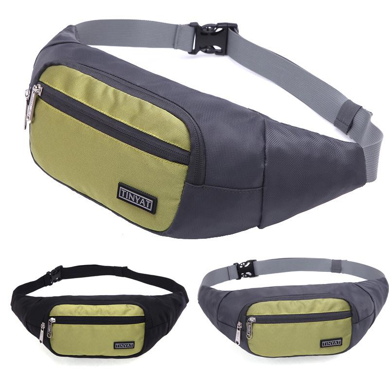 

Waist Bags Fanny Pack Bag Men Multi-functional Outdoor Sports High-quality Waterproof Fabric Backpack Leisure Shoulder, Black