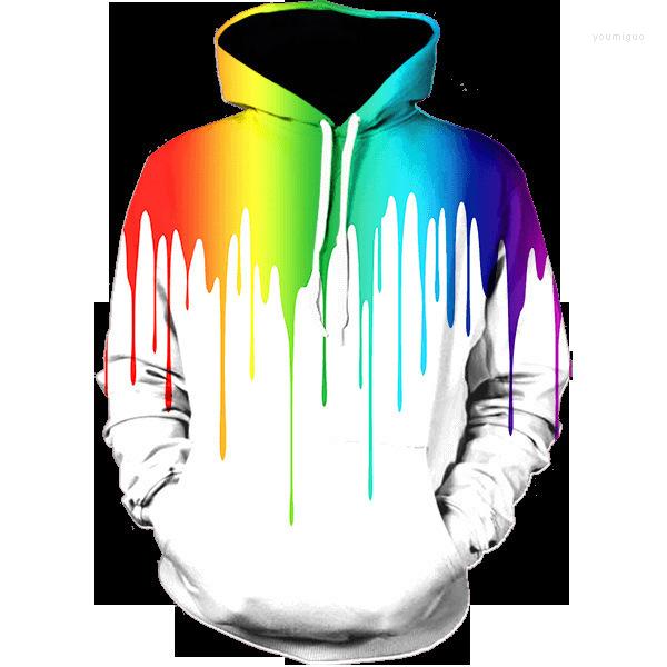 

Men' Hoodies CNUUIKOOEK Sweatshirts 3D Color Graffiti Printed Hooded Pocket Pullover Hoody Fashion, Tylms-0127