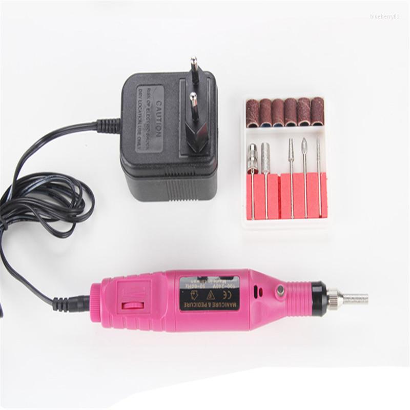 

Nail Art Kits 1Set 6Bits Professional Power Drill Electric Manicure Machine Pen Pedicure File Polish Shape Tool Feet Care Product