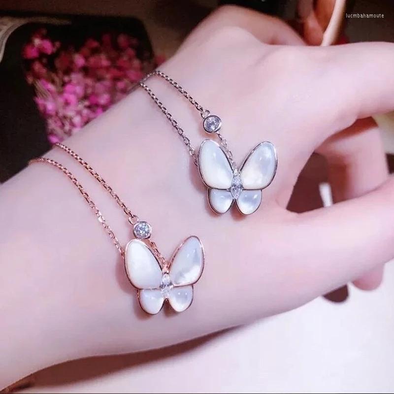 

Pendant Necklaces Butterfly Necklace Fashion Simple Clavicle Chain For Girlfriend Gift Jewelry