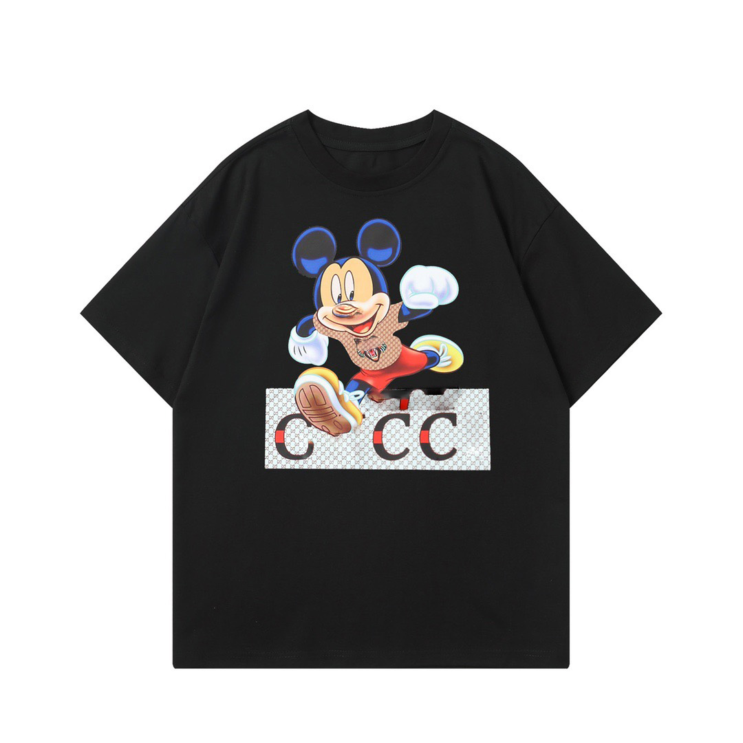 

Mens T shirt Designer Cartoon pattern Printed Stylist Casual Summer Breathable Clothing Men Women Clothes Couples Tees Wholesale Lady's blouse Asian size, White